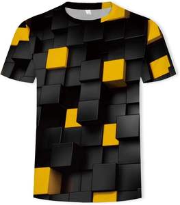 Nouvellement Design 3D Imprimé Top Qualité À Manches Courtes Vêtements 100% Coton De Luxe Célèbre Marque Designer T-shirts - Product Image 3