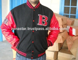 Varsity Baseball College Letterman Personnalisable Véritable Veste En Cuir De Vache Mouton Capuche Plus La Taille Hiver École Respirant - Product Image 4