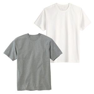 Venta al por mayor OEM personalizado peso pesado 100% algodón camiseta para hombres transpirable Vinh Hung Vietnam ODM proveedor personalizado tela embalaje - Product Image 1