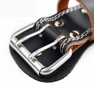 Cinturón de levantamiento de pesas de piel de vaca con logotipo personalizado de alta calidad para hombres Heavy Duty Fitness Back Support palanca de elevación de cuero - Product Image 3