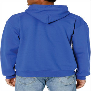 Sweat à capuche zippé personnalisé pour homme, coupe classique, tricoté, écologique, 60% coton 40% polyester, broderie haute qualité, design 3D français, automne - Product Image 2