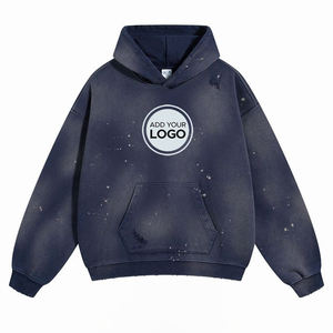 Sudaderas con capucha para hombre Sudadera con capucha de gran tamaño Vintage Lavado ácido Parejas Jersey de algodón Sudaderas con capucha para hombres Streetwear Sudaderas - Product Image 1