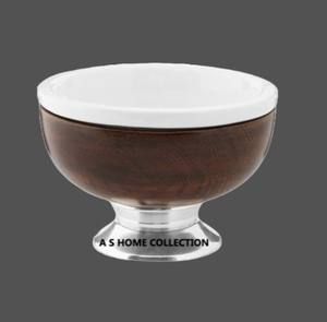 Superior Design Silver Plated Stand Metal Round Shape Classy Look Bowl Handmade <b>Kitchen</b> <b>Accessories</b> Home <b>Decor</b> - Product Image 1