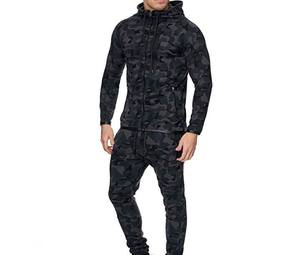 Ensemble de survêtement veste de survêtement pour hommes vêtements d'entraînement de sport hommes joggeurs costumes ensemble vêtements d'hiver en gros - Product Image 4