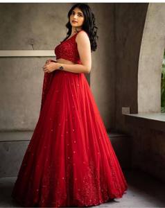 LEHENGAS CHOLI de FABZONE DESIGNER BRIDAL, de seda Georgette, estilo INDIO TRADICIONAL MODERNO Gujarati, con DUPATTA - Product Image 3