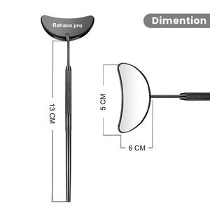 Espejo de Mano Derecha para Pestañas Hecho de Acero Inoxidable Quirúrgico para Extensiones de Pestañas y Aplicación de Pestañas, Espejo para Pestañas de Bahasa Pro - Product Image 3