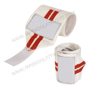 Bandages de poignet d'haltérophilie réglables avec logo personnalisé orthèse de poignet élastique respirante de 12 pouces de long vente en gros d'enveloppes de poignet de Crossfit de gymnastique - Product Image 4