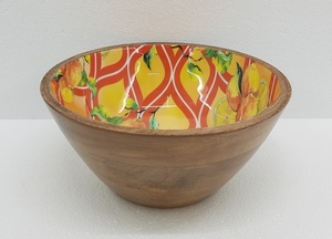 Bol de cuisine en bois et en meena, design le plus récent, qualité de luxe, forme ronde, bois massif, vaisselle pour la maison et l'hôtel - Product Image 3