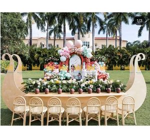 <b>Kids</b> Furniture for Party Stylish <b>Kids</b> Rattan <b>Chairs</b> Outdoor Birthday Wood <b>Kids</b> Event <b>Chairs</b> Hot Sale - Product Image 3
