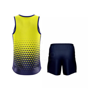 Uniforme de campo de pista impreso con logotipo personalizado conjunto de diseño características sencillas al por mayor ropa deportiva barata para correr uniforme - Product Image 2