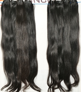 Extensiones de cabello humano de templo indio virgen Natural sin procesar, cutícula alineada, paquetes negros rectos rizados, rizo de onda suave, barato - Product Image 2