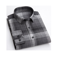 Kemeja Kerja Pria Slim Fit Musim Gugur Kasual Lengan Panjang Oxford Woven Satin Kancing Tunggal Polos Bernapas Cepat Kering Anti Kusut