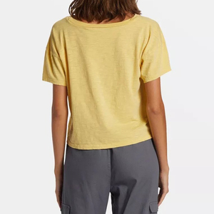 Camiseta de algodón 100% de gran tamaño personalizada de alta calidad para hombre, Camiseta larga de cuello redondo de Color sólido liso, técnicas lavadas de tela - Product Image 3