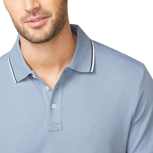 Polos de hombre con logotipo bordado e impreso personalizado de alta calidad, polos de manga corta para hombre, ropa informal de golf, polo - Product Image 4