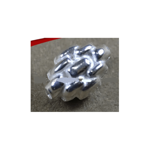 Perles rondes brillantes ovales striées en argent sterling en gros disponibles à un prix abordable Bijoux Perles en vrac - Product Image 6