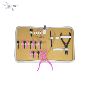 Kit d'outils d'extension en acier inoxydable professionnel pour les salons, utilisation professionnelle, aiguille à boucle et pinces avec jeu de pinces - Product Image 3