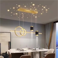 Zhongshan Usine Nouvelle Arrivée LED Lustre Pendentif Lumière En Aluminium Acrylique Table À Manger Lampe Suspendue Lustres Pendentif Lumières