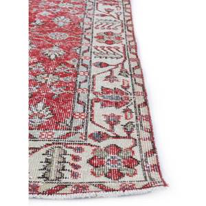 Vintage Large Area Pae-2096 Hand Knotted <b>Wool</b> Rug <b>Red</b> Orange Floral for Home Living Room Hallway Teen's Bedroom Rectangle - Product Image 4