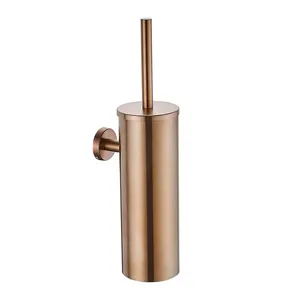 Escobilla de baño de alta calidad en uso terminado en oro rosa para el hogar y los hoteles en el uso de limpieza del baño - Product Image 4
