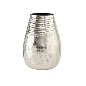 Florero de aluminio color plata, de calidad exclusiva, forma redonda, para decoración del hogar y hoteles. - Product Image 4