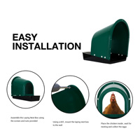 Produit en vogue boîte de nidification en plastique Durable et sûre pour oiseaux poulets poules NG07 2022