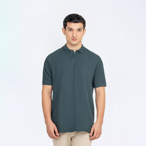 Polo de Manga Corta para Hombre, Camisa de Algodón de Corte Regular, Tela de Piqué con Logotipo Personalizado, Bordado, Tela Transpirable, Camisas Modernas de Alta Calidad - Product Image 1