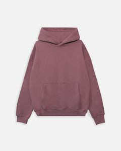 Sudadera con capucha de gran tamaño Unisex 500GSM de lana suave hombro caído bolsillo de canguro pulóver Color sólido Streetwear sudadera - Product Image 5
