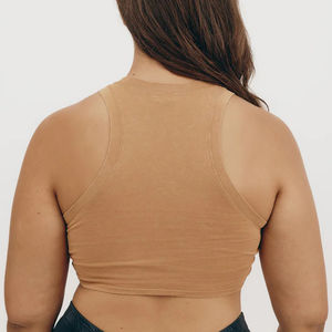 Camisetas sin mangas cortas de algodón de talla grande para mujer, informales, de alta calidad, personalizadas, para gimnasio, Fitness, para mujer, Unisex - Product Image 2