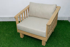 Conjunto de Sofá Esquinero Acacia Diseñado con Estructura de Madera Maciza, Cojines Cómodos y Diseño Esquinero Práctico para Exteriores - Product Image 2