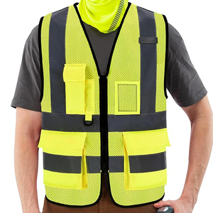 Gilet de sécurité le plus populaire, grandes tailles, gilet de sécurité de travail, qualité supérieure, haute visibilité, séchage rapide, en vente, service OEM, gilet de sécurité - Product Image 4