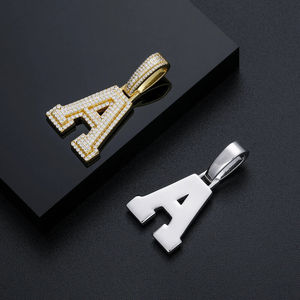 Colgante clásico de plata Punk Rock 925 con diamante cultivado en laboratorio, Nueva joyería fina de hip-hop para hombres, collares para niños, producto - Product Image 1