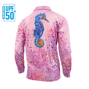 Venta al por mayor UPF50 + Polos de pesca Impresión digital Absorbe el sudor Ropa de pesca Transpirable Impermeable Tallas grandes disponible - Product Image 5