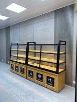 Comptoir de présentation de pain sur mesure pour boulangerie, éclairage LED, écologique, recyclable, pour boulangeries commerciales