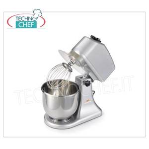 Mélangeur planétaire 7 lt, avec tête relevable, dim.mm 240x410x437h - Product Image 5