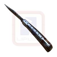 Couteau de chasse LIPUMA 15n20/1095 en acier inoxydable avec manche en bois de noyer, garantie de 3 ans, étui en cuir pour la survie en plein air
