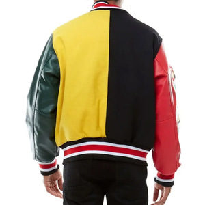 Patch de travail personnalisé broderie Logo manches en cuir hommes Letterman Varsity Jacket Baseball Vintage Letterman Varsity Jacket pour hommes - Product Image 4