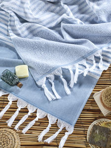 Toalla de playa con respaldo de felpa, Terryback de colección de toalla de playa, 100% algodón, baño turco, venta al por mayor - Product Image 3