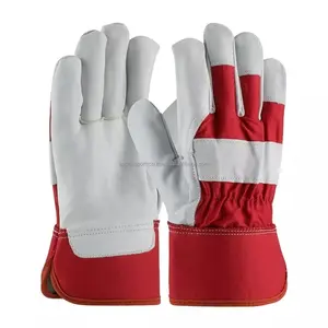 Wholesale Leather Working Safety Glovez Industrial Work Glovez Guantes De Cuero Labor Glovez Machinist Working