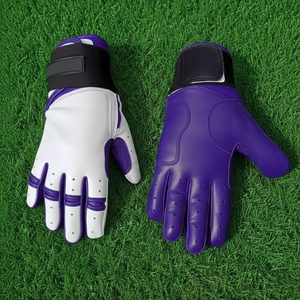 Gants de frappe de baseball à manchette longue personnalisés, support lourd pour le poignet, équipement de frappe de softball, cuir antidérapant professionnel, ambidextre - Product Image 5