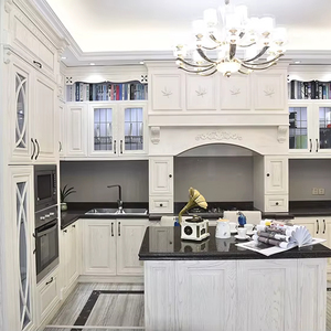 ตู้ครัวไม้จริงคุณภาพดีสไตล์ยุโรปสุดหรูแบบอเมริกัน - Product Image 1