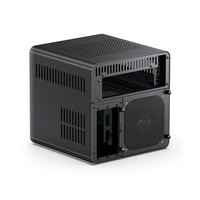 Boîtier NAS JONSBO N2 en acier, format Mid-Tower, compatible ITX, avec emplacement pour alimentation SFX, structure à compartiments séparés, stockage pour 5+1 disques durs