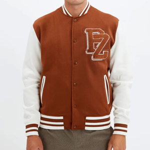 Chaqueta universitaria Unisex de alta calidad, la nueva chaqueta de béisbol universitaria más vendida para hombres, chaqueta universitaria de manga larga con logotipo personalizado para jóvenes - Product Image 1