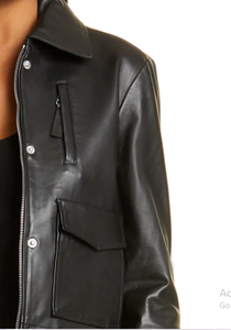 Nouveau design, vente en gros, veste chaude en cuir originale pour femmes, nouveau style, veste en cuir nappa de mouton pour femmes - Product Image 6