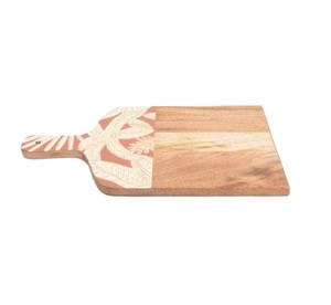 Natural Wooden Chopping <b>Boards</b> With Enamel Printed Kitchenware Dinnerware Vegetable & Fruits Cutting Charcuterie Blocks - Product Image 5