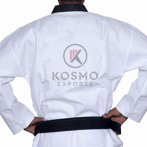 Uniforme básico de karate de artes marciales con logotipo personalizado en blanco y negro para MMA, equipos de karate, gimnasios, escuelas - Product Image 5