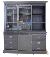 Armoire de présentation moderne de luxe en bois massif de haute qualité avec porte coulissante, écologique, grande capacité, mobilier pour la maison, le bar ou l'hôtel