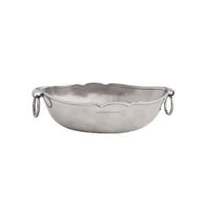 Bol à salade en acier inoxydable de forme ronde pour la maison et le restaurant dessus de table bols décoratifs de service alimentaire - Product Image 3