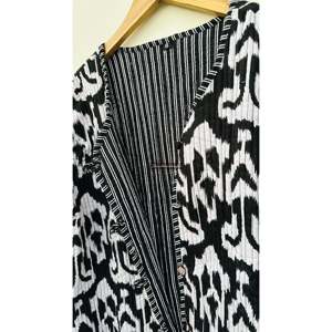 Veste matelassée en patchwork de coton indien faite à la main, style bohème, réversible, en satin, pour femme, taille XL, manteau d'hiver durable pour l'automne - Product Image 4