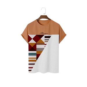 Camiseta de algodón 100% personalizada al por mayor para hombre, camiseta de manga corta con cuello redondo y estampado digital, camiseta blanca de corte regular para hombre - Product Image 2