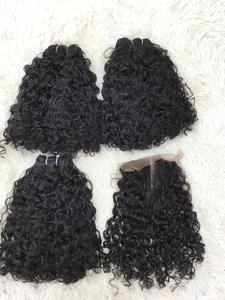 Vente en gros Meilleure Qualité Remy Extensions de Cheveux Raw Vietnamien Birman Curl dans Différentes Tailles Ensemble Complet Perruque - Product Image 4